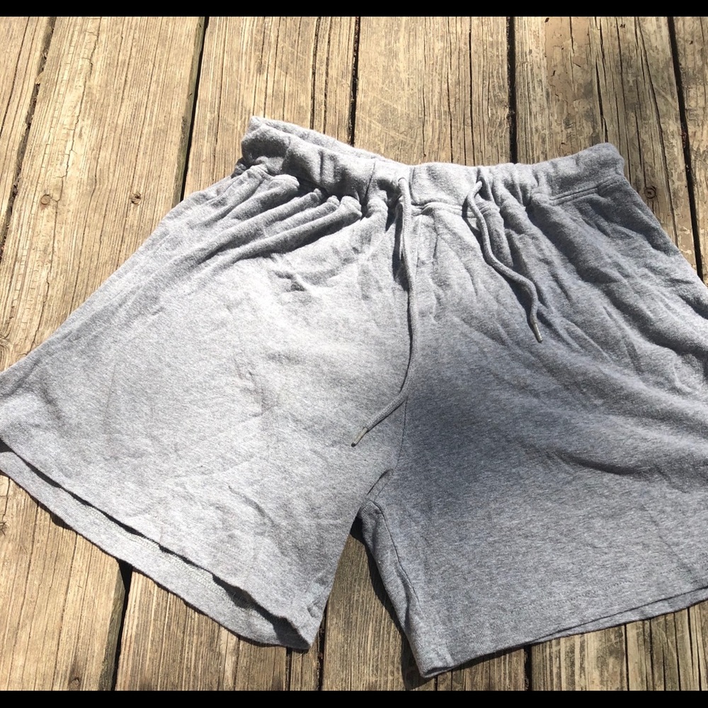 Gray gym shorts